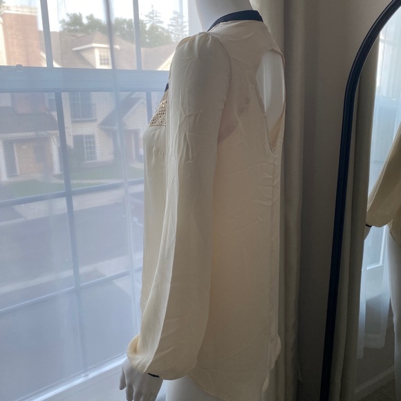 VENUS X-Small Zip Up Sheer Blouse. - Picture 9 of 11